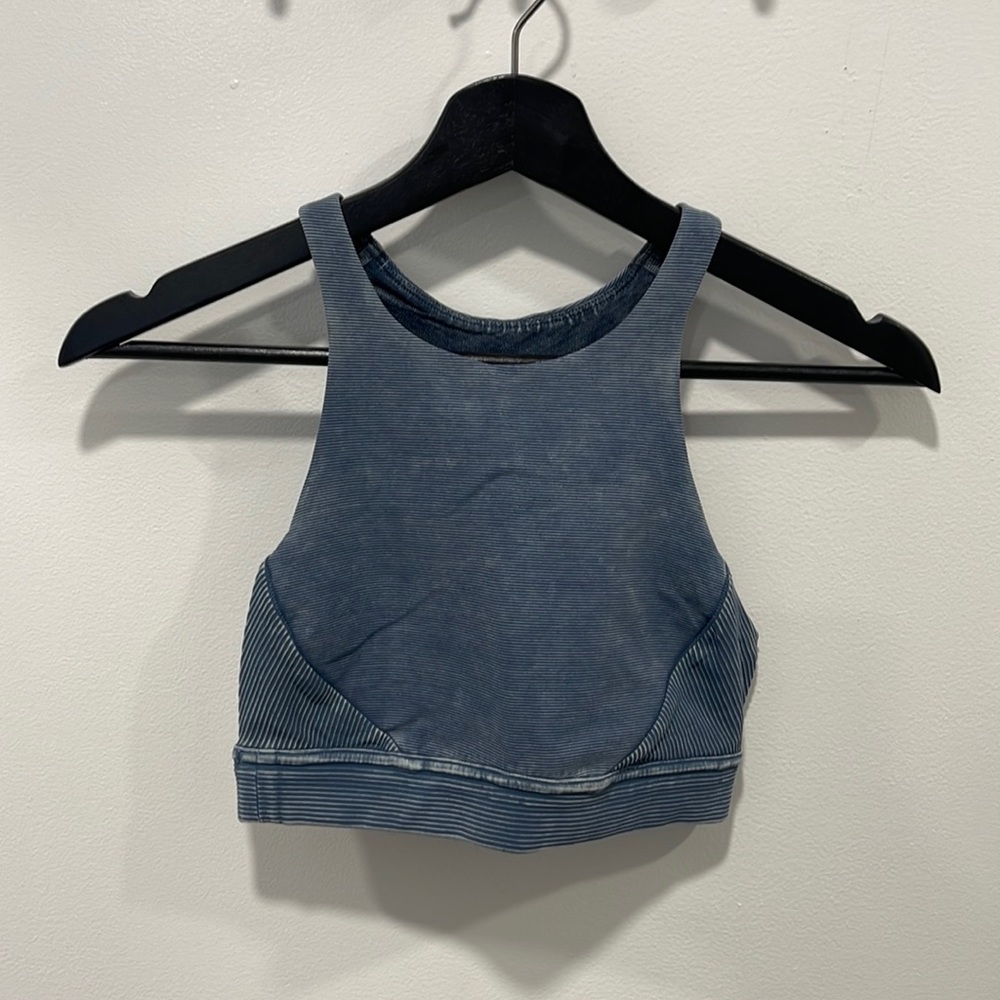 lululemon athletica Blue High-Neck Tank Top